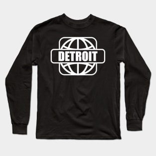 detroit world wide Long Sleeve T-Shirt